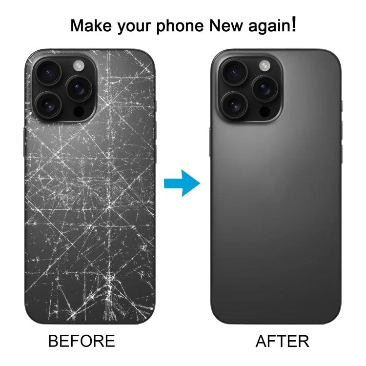 For iPhone 16 Pro Max Original Glass Battery Back Cover with Camera Lens Cover(White) - Back Cover by PMC Jewellery | Online Shopping South Africa | PMC Jewellery | Buy Now Pay Later Mobicred