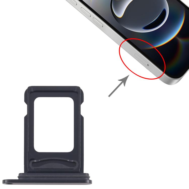 For iPhone 16e SIM + SIM Card Tray (Black) -  by PMc TechLife | Online Shopping South Africa | PMc TechLife | Buy Now Pay Later Mobicred
