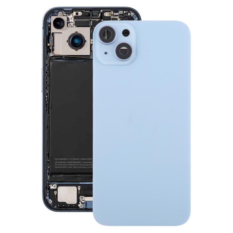 For iPhone 14 Plus EU Version Battery Back Cover with Middle Frame(Blue) - Back Cover by PMc TechLife | Online Shopping South Africa | PMc TechLife | Buy Now Pay Later Mobicred