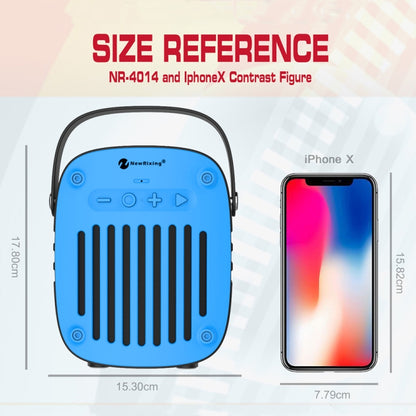 NewRixing NR-4014 Outdoor Portable Hand-held Bluetooth Speaker with Hands-free Call Function, Support TF Card & USB & FM & AUX (Orange) - Desktop Speaker by NewRixing | Online Shopping South Africa | PMC Jewellery | Buy Now Pay Later Mobicred