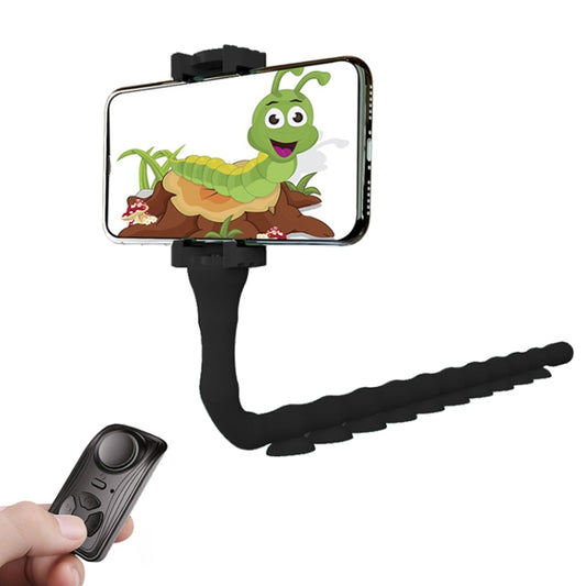 RKL9 Creative Budding Lazy Phone Bracket Live Broadcast Octopus Tripod (Black) - Stand by PMC Jewellery | Online Shopping South Africa | PMC Jewellery | Buy Now Pay Later Mobicred