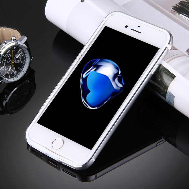 For  iPhone 8 & 7  TPU + Aluminum Alloy Bumper Frame(Silver) - More iPhone Cases by PMC TechLife | Online Shopping South Africa | PMC TechLife