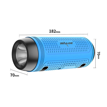 ZEALOT A1 Multifunctional Bass Wireless Bluetooth Speaker, Built-in Microphone, Support Bluetooth Call & AUX & TF Card & LED Lights (Mint Green) - Desktop Speaker by ZEALOT | Online Shopping South Africa | PMC Jewellery | Buy Now Pay Later Mobicred