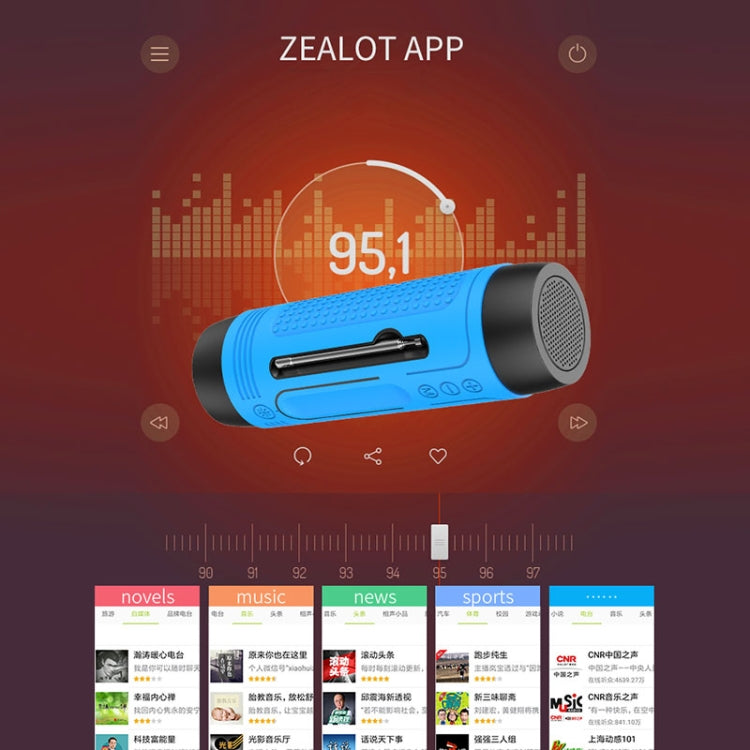 ZEALOT A2 Multifunctional Bass Wireless Bluetooth Speaker, Built-in Microphone, Support Bluetooth Call & AUX & TF Card & LED Lights (Brown) - Desktop Speaker by ZEALOT | Online Shopping South Africa | PMC Jewellery | Buy Now Pay Later Mobicred