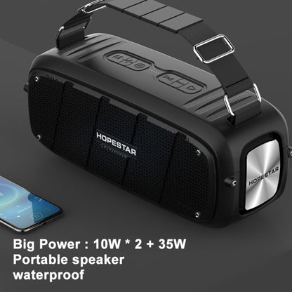 HOPESTAR A20 TWS Portable Outdoor Waterproof Subwoofer Bluetooth Speaker, Support Power Bank & Hands-free Call & U Disk & TF Card & 3.5mm AUX(Red) - Desktop Speaker by HOPESTAR | Online Shopping South Africa | PMC Jewellery | Buy Now Pay Later Mobicred