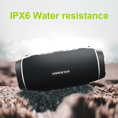 HOPESTAR H45 PARTY Portable Outdoor Waterproof Bluetooth Speaker, Support Hands-free Call & U Disk & TF Card & 3.5mm AUX & FM(Black) - Desktop Speaker by HOPESTAR | Online Shopping South Africa | PMC Jewellery | Buy Now Pay Later Mobicred