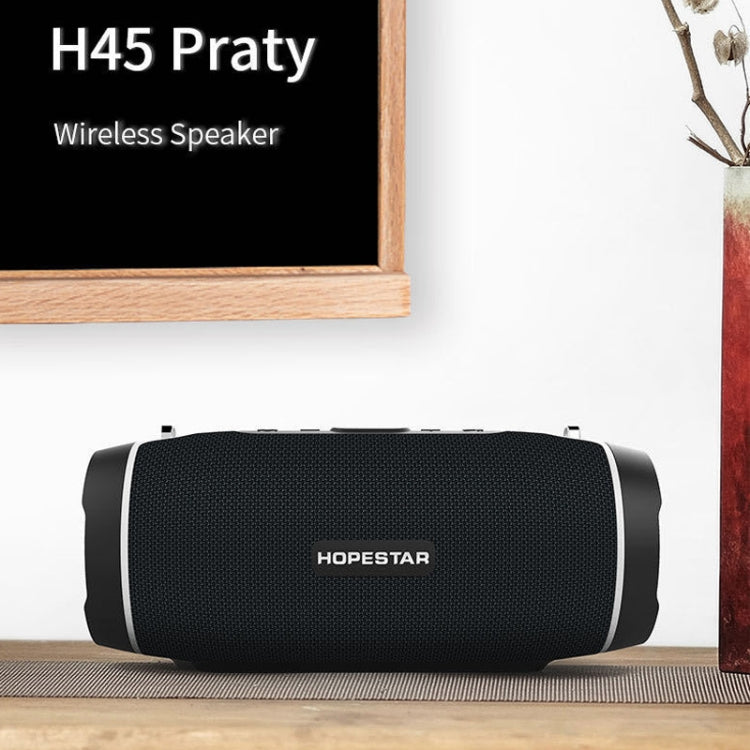 HOPESTAR H45 PARTY Portable Outdoor Waterproof Bluetooth Speaker, Support Hands-free Call & U Disk & TF Card & 3.5mm AUX & FM (Blue) - Desktop Speaker by HOPESTAR | Online Shopping South Africa | PMC Jewellery | Buy Now Pay Later Mobicred