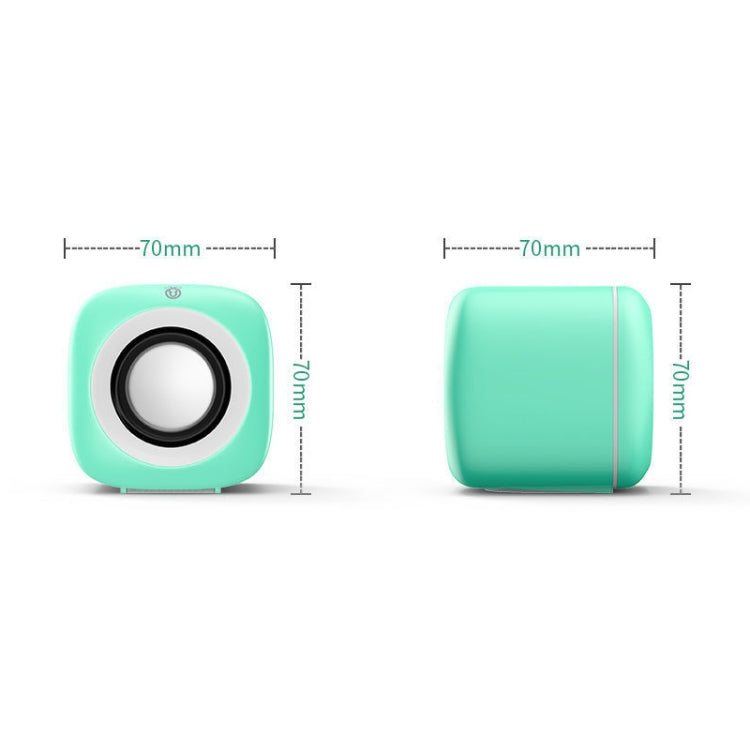 A1 USB Wire-controlled 9D Subwoofer Sound Mini Wired Speaker, Premium Version(Blue) -  by PMC TechLife | Online Shopping South Africa | PMC TechLife