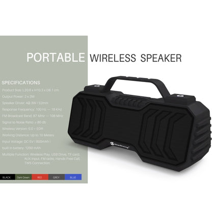 NewRixing NR-2029 Portable Wireless Bluetooth Stereo Speaker Support TWS Function Speaker(Blue) - Desktop Speaker by NewRixing | Online Shopping South Africa | PMC Jewellery | Buy Now Pay Later Mobicred