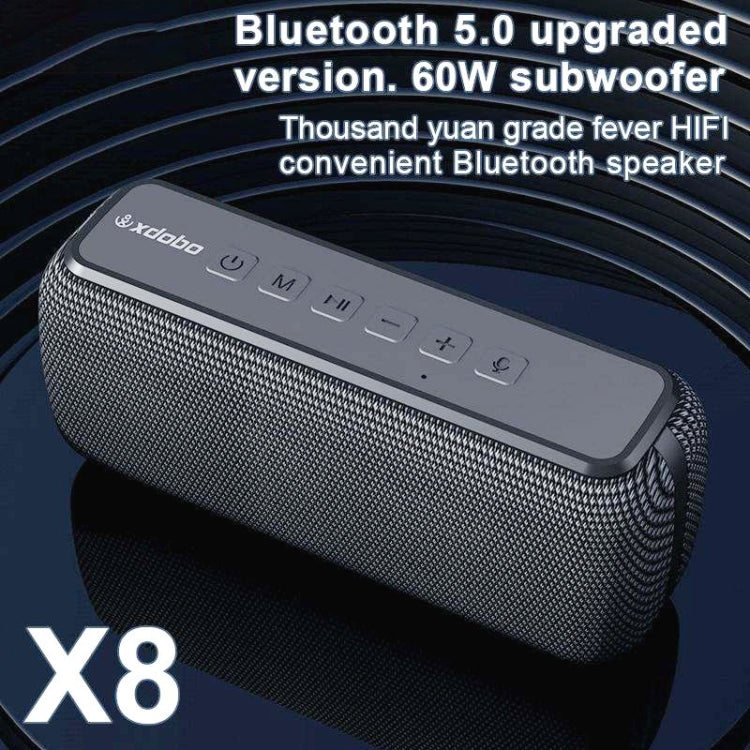 XDOBO X8 60W Wireless Bluetooth Speaker Outdoor Subwoofer Support TWS & TF Card (Blue) - Desktop Speaker by XDOBO | Online Shopping South Africa | PMC Jewellery | Buy Now Pay Later Mobicred