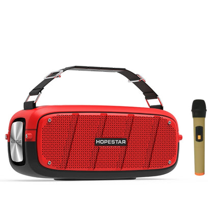 HOPESTAR A20 Pro TWS Portable Outdoor Waterproof Subwoofer Bluetooth Speaker with Microphone, Support Power Bank & Hands-free Call & U Disk & TF Card & 3.5mm AUX (Red) - Desktop Speaker by HOPESTAR | Online Shopping South Africa | PMC Jewellery | Buy Now Pay Later Mobicred