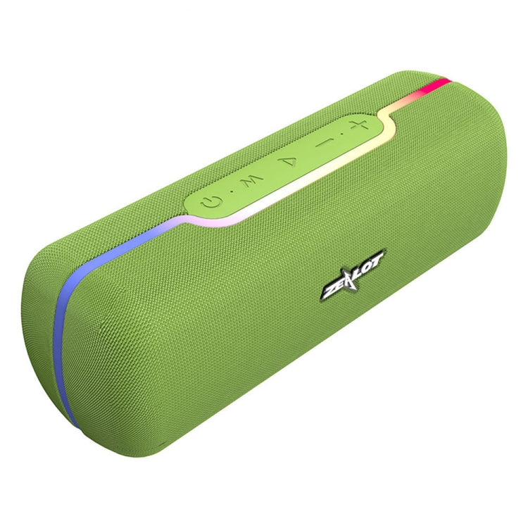 ZEALOT S55 Portable Stereo Bluetooth Speaker with Built-in Mic, Support Hands-Free Call & TF Card & AUX (Green) - Desktop Speaker by ZEALOT | Online Shopping South Africa | PMC Jewellery | Buy Now Pay Later Mobicred