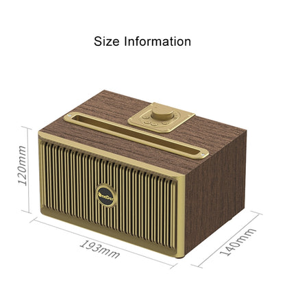 Oneder V6 Portable Wireless Bluetooth Speaker, Support Hands-free & FM & TF Card & AUX & USB Drive (Bronze) - Desktop Speaker by OneDer | Online Shopping South Africa | PMC Jewellery | Buy Now Pay Later Mobicred