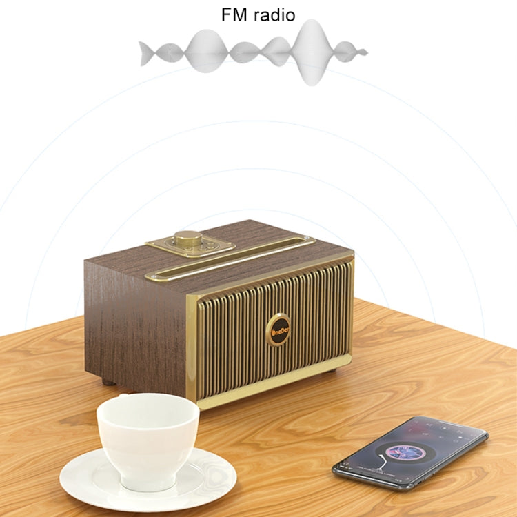 Oneder V6 Portable Wireless Bluetooth Speaker, Support Hands-free & FM & TF Card & AUX & USB Drive (Bronze) - free shipping - PMC Jewellery - Order now!