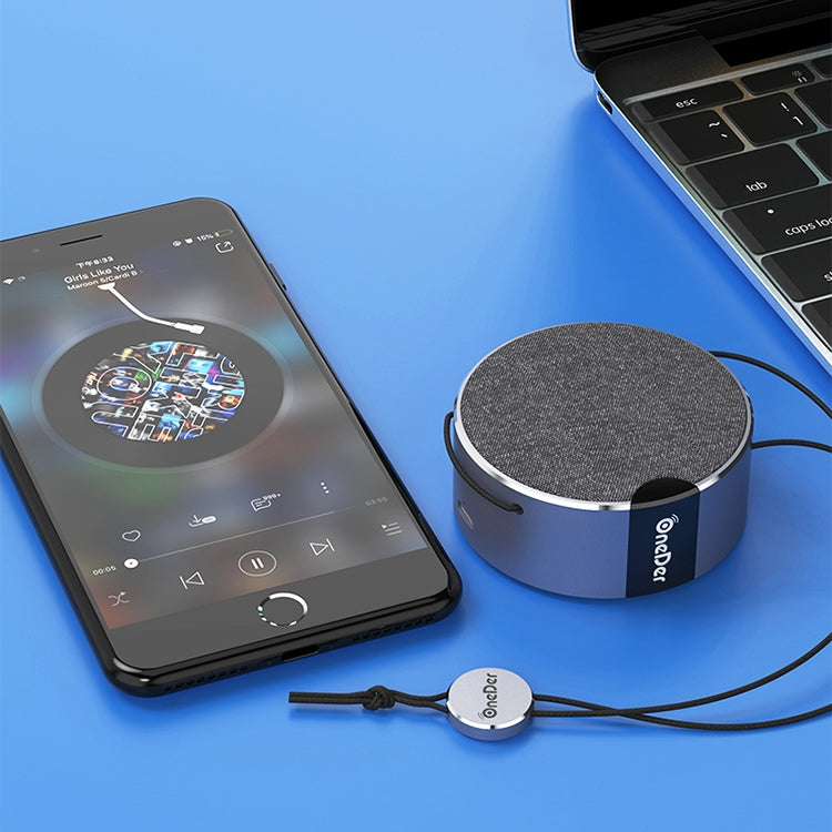 Oneder V12 Mini Wireless Bluetooth Speaker with Lanyard, Support Hands-free(Gold) - free shipping - PMC Jewellery - Order now!