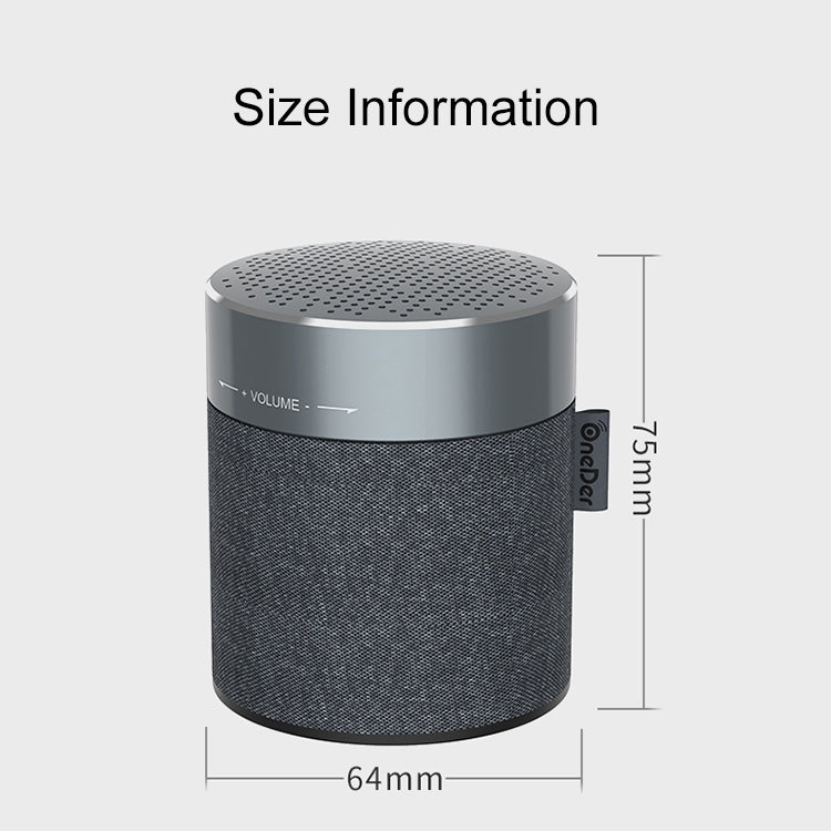 Oneder V13 Mini  Wireless Bluetooth Speaker, Support Hands-free & TF & FM & AUX(Grey) - Desktop Speaker by OneDer | Online Shopping South Africa | PMC Jewellery | Buy Now Pay Later Mobicred