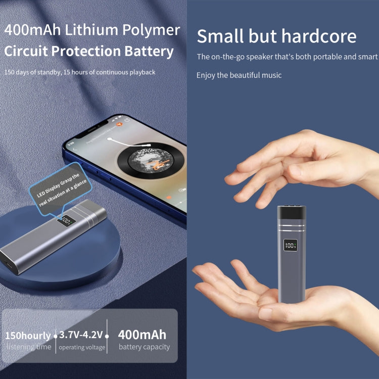 QY08 Bluetooth Bone Conduction Pillow Speaker (Grey) - Desktop Speaker by PMC TechLife | Online Shopping South Africa | PMC TechLife