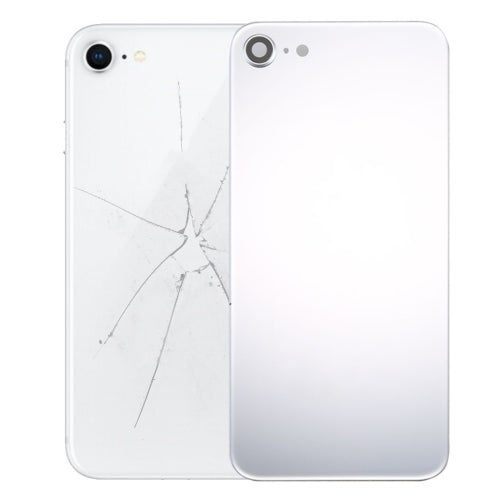 Back Cover with Adhesive for iPhone 8 (Silver) - iPhone 8 Parts by PMc TechLife | Online Shopping South Africa | PMc TechLife | Buy Now Pay Later Mobicred