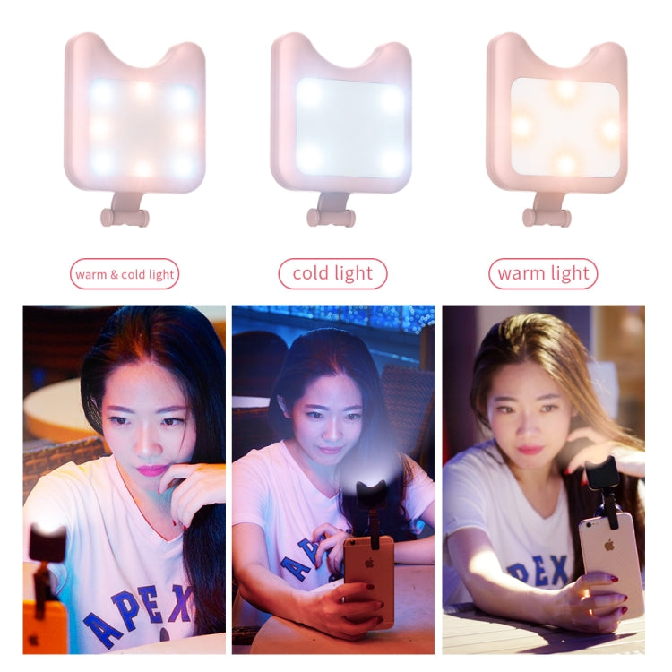 APEXEL APL-FL01 Universal Phone Camera Lens Selfie LED Fill Light with Clip, For iPhone, Samsung, Huawei, Xiaomi, HTC and Other Smartphones(Black) - Selfie Light by APEXEL | Online Shopping South Africa | PMC Jewellery | Buy Now Pay Later Mobicred