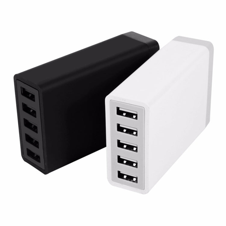 XBX09 40W 5V 8A 5 USB Ports Quick Charger Travel Charger, UK Plug(Black) - Multifunction Charger by PMC Jewellery | Online Shopping South Africa | PMC Jewellery | Buy Now Pay Later Mobicred