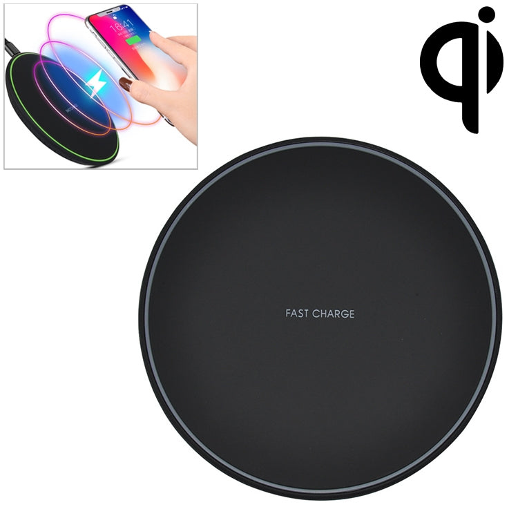 KD-1 Ultra-thin 10W Fast Charging Wireless Charger for Android Phones & iPhone(Black) - Wireless Charger by PMC Jewellery | Online Shopping South Africa | PMC Jewellery | Buy Now Pay Later Mobicred