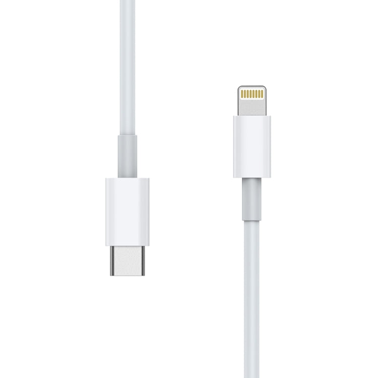 AWEI CL-68 3A Type-C / USB-C to 8 Pin PD Fast Charging Data Cable, Length: 1m(White) - Normal Style Cable by awei | Online Shopping South Africa | PMC Jewellery | Buy Now Pay Later Mobicred