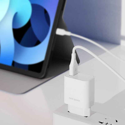 ROCK SPACE HGF-058EU-A T48 QC3.0 USB Single Port Travel Charger, EU Plug - USB Charger by ROCK | Online Shopping South Africa | PMC Jewellery | Buy Now Pay Later Mobicred