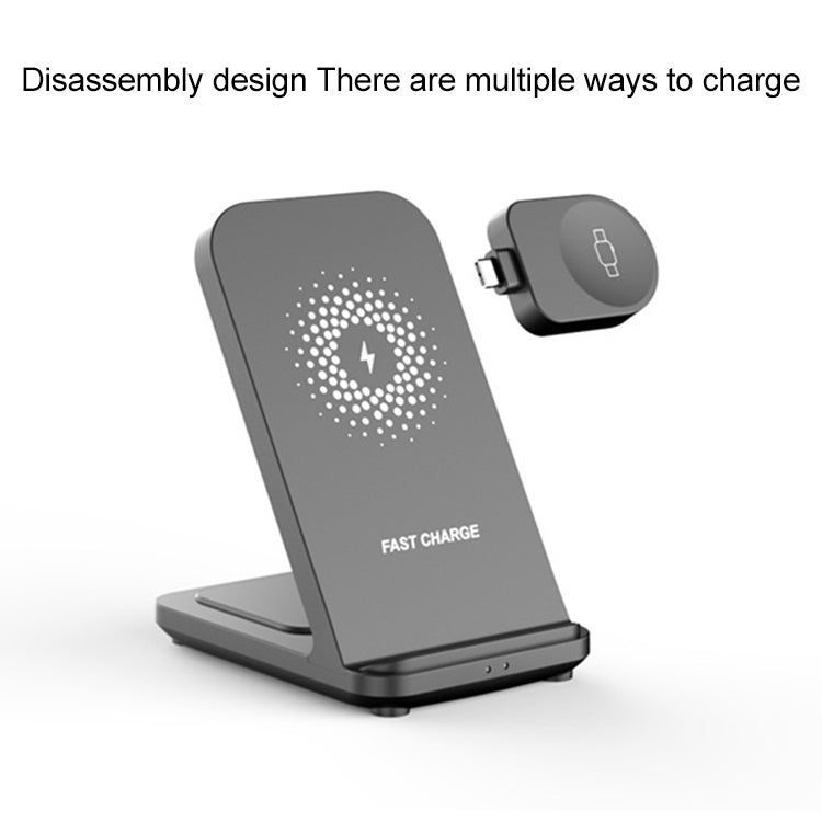 XYS-X20 3 in 1 15W Detachable Multi-function Wireless Charging Station - Wireless Charger by PMC Jewellery | Online Shopping South Africa | PMC Jewellery | Buy Now Pay Later Mobicred