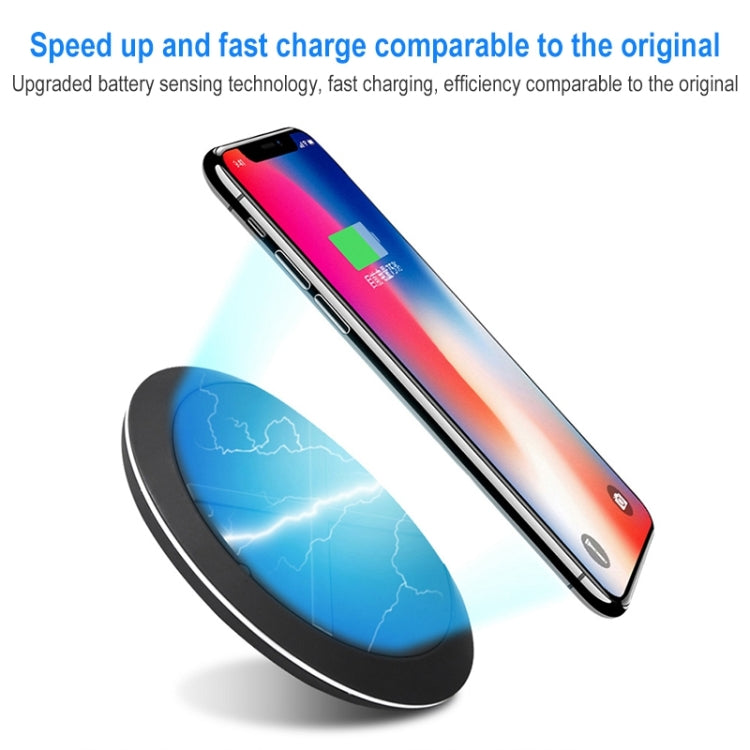 964 10W Lightweight Portable Smart Wireless Charger(Black) - Wireless Charger by PMC Jewellery | Online Shopping South Africa | PMC Jewellery | Buy Now Pay Later Mobicred