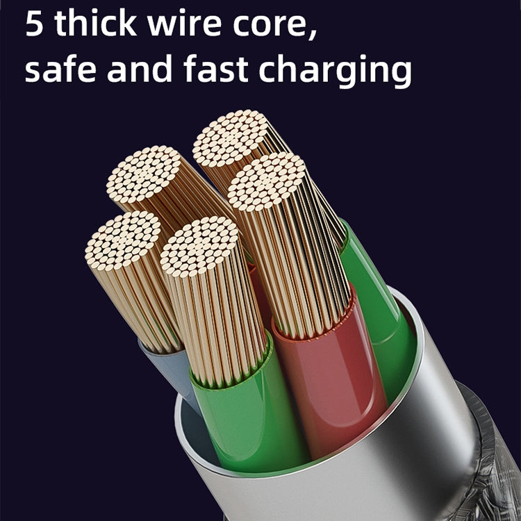 Mutural Li-CC012 1.2m 10W Transparent USB to 8 Pin Charging Data Cable - free shipping - PMC Jewellery - Order now!