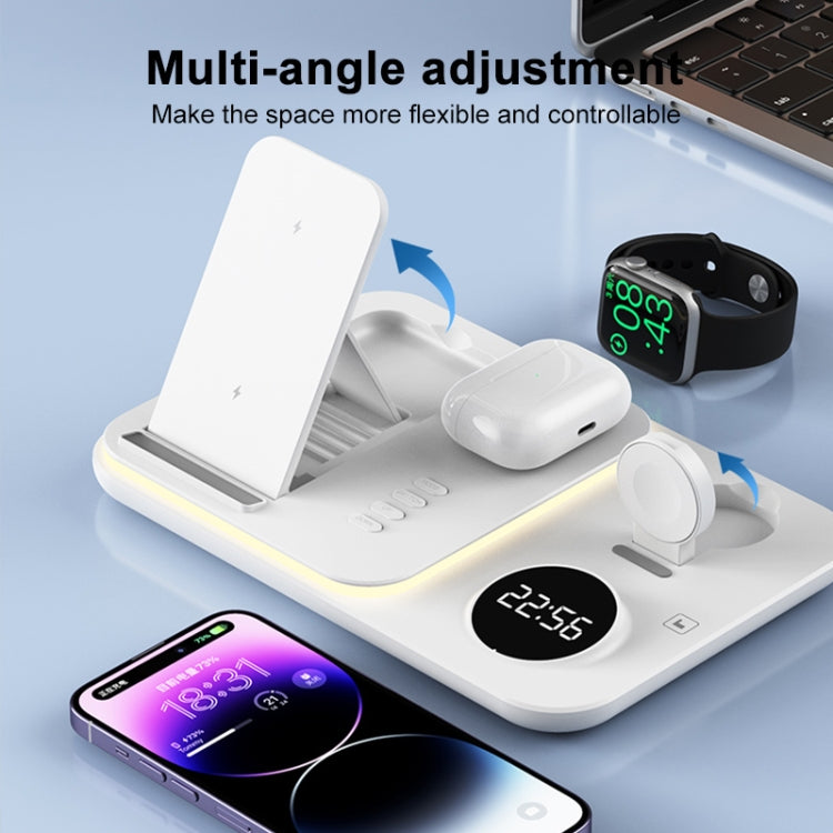 30W 4 in 1 Multifunctional Wireless Charger (White) - Wireless Charger by PMC Jewellery | Online Shopping South Africa | PMC Jewellery | Buy Now Pay Later Mobicred