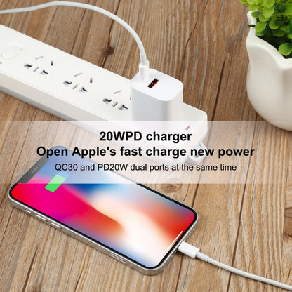 U087 20W USB-C / Type-C + USB Ports Fast Charging Travel Charger, US Plug - USB Charger by PMC Jewellery | Online Shopping South Africa | PMC Jewellery | Buy Now Pay Later Mobicred