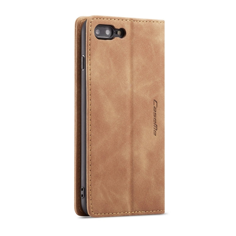 CaseMe-013 Multifunctional Retro Frosted Horizontal Flip Leather Case for iPhone 7 Plus / 8 Plus, with Card Slot & Holder & Wallet(Brown) - More iPhone Cases by CaseMe | Online Shopping South Africa | PMC Jewellery | Buy Now Pay Later Mobicred