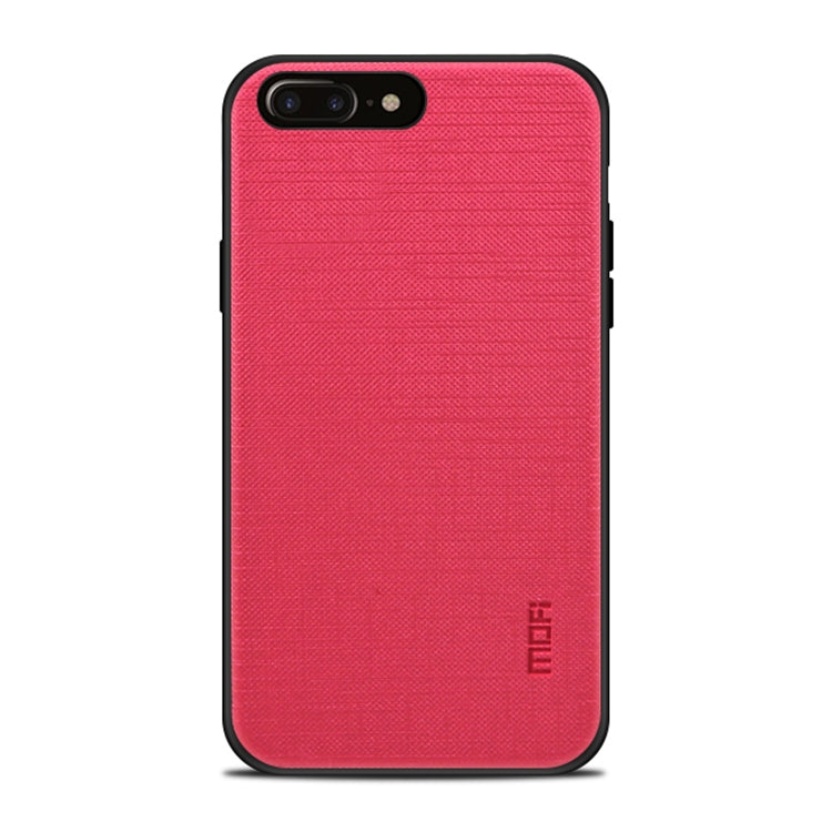 MOFI Anti-slip PC + TPU + Cloth Case for iPhone 8 Plus & 7 Plus(Magenta) - More iPhone Cases by MOFI | Online Shopping South Africa | PMC Jewellery