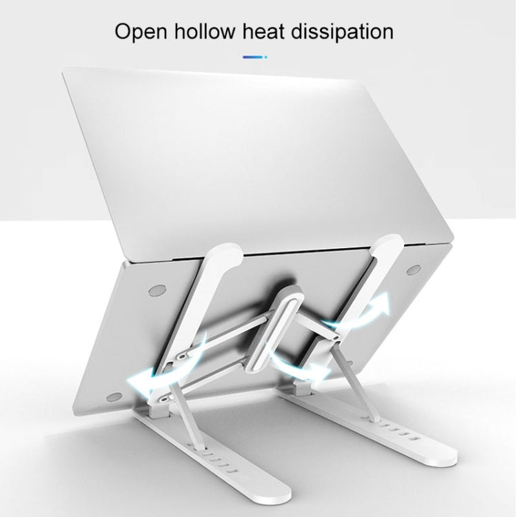 YMB1028 Portable Folding Desktop Holder Bracket for Laptop / Tablet(Silver) - MacBook Holder by PMC Jewellery | Online Shopping South Africa | PMC Jewellery | Buy Now Pay Later Mobicred