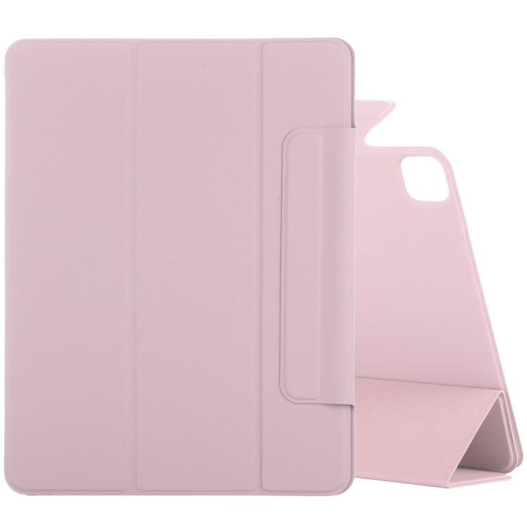 For iPad Air 13 2024 / Pro 12.9 2020 Double-sided Magnetic Flip PU Leather Tablet Case With Holder & Sleep / Wake-up Function(Rose Gold) - iPad Pro 12.9 (2020) Cases by PMC Jewellery | Online Shopping South Africa | PMC Jewellery | Buy Now Pay Later Mobicred