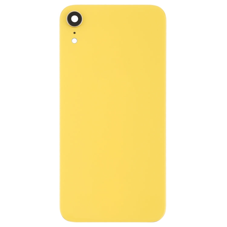 Battery Back Cover with Back Camera Bezel & Lens & Adhesive  for iPhone XR(Yellow) - Back Cover by PMc TechLife | Online Shopping South Africa | PMc TechLife | Buy Now Pay Later Mobicred