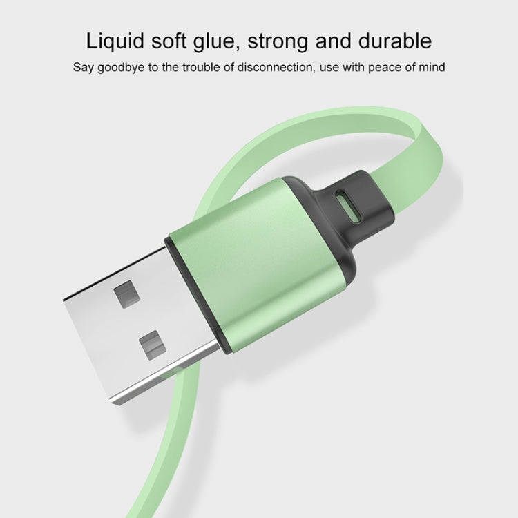 3.5A Liquid Silicone 3 in 1 USB to USB-C / Type-C + 8Pin + Micro USB Retractable Data Syn Charging Cable (Green) - Multifunction Cable by PMC Jewellery | Online Shopping South Africa | PMC Jewellery | Buy Now Pay Later Mobicred