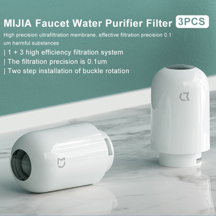 Original Xiaomi Mijia 3pcs Replacement Filter Element for Faucet Water Purifier MUL11 HAP3312 - Water Purifiers & Accessories by Xiaomi | Online Shopping South Africa | PMC Jewellery | Buy Now Pay Later Mobicred