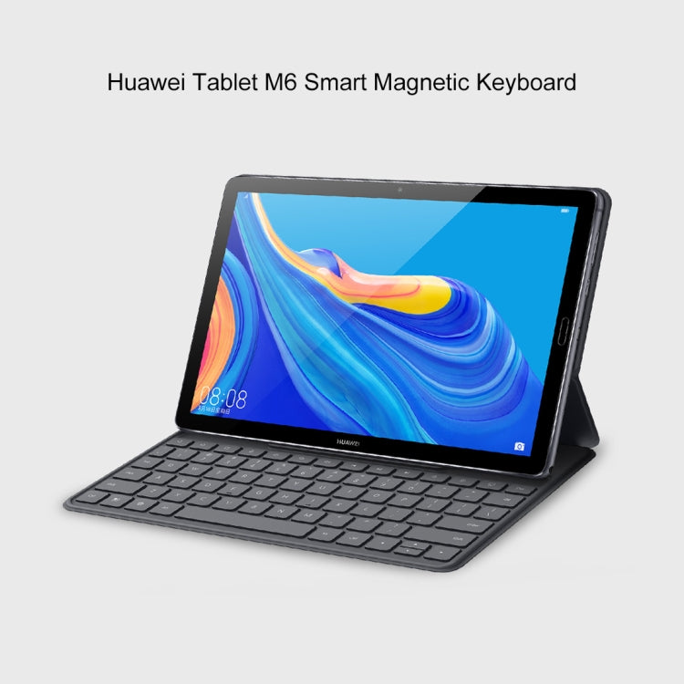 For Huawei MediaPad M6 10.8 Magnetic Smart Keyboard Leather Tablet Case with Holder(Dark Gray) - Huawei Keyboard by Huawei | Online Shopping South Africa | PMC Jewellery