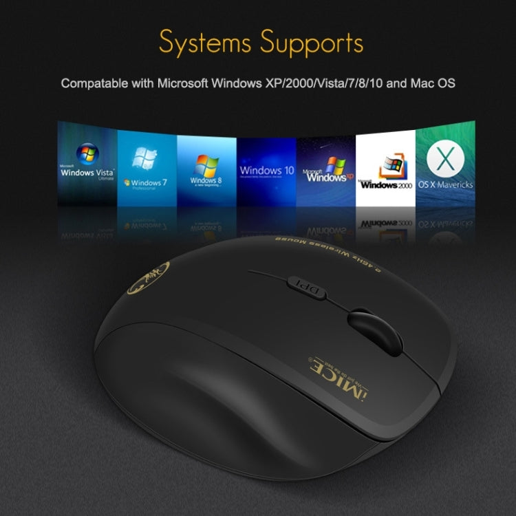 iMICE G6 Wireless Mouse 2.4G Office Mouse 6-button Gaming Mouse(Grey) - Wireless Mice by iMICE | Online Shopping South Africa | PMC TechLife | Buy Now Pay Later Mobicred