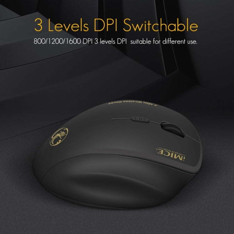 iMICE G6 Wireless Mouse 2.4G Office Mouse 6-button Gaming Mouse(Grey) - Wireless Mice by iMICE | Online Shopping South Africa | PMC TechLife | Buy Now Pay Later Mobicred