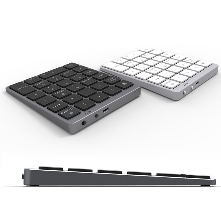 N960 Ultra-thin Universal Aluminum Alloy Rechargeable Wireless Bluetooth Numeric Keyboard (Silver) - Mini Keyboard by PMC Jewellery | Online Shopping South Africa | PMC Jewellery | Buy Now Pay Later Mobicred