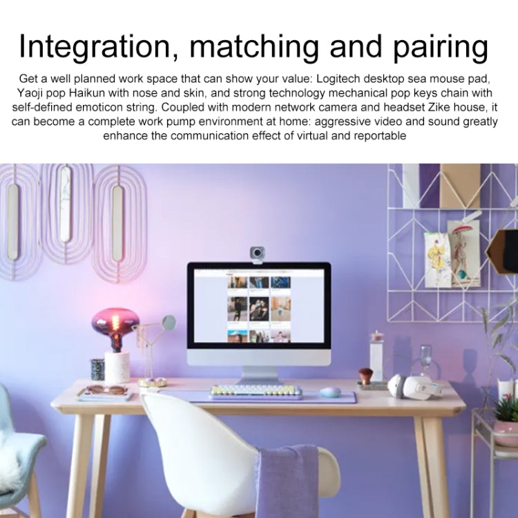 Logitech Keyboard Mouse Desk Mat Pad (Purple) - free shipping - PMC Jewellery - Order now!