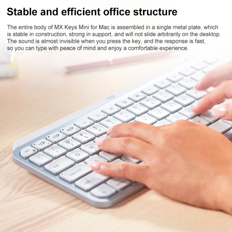 Logitech MX Keys Mini Mac Version Wireless Bluetooth Ultra-thin Smart Backlit Keyboard (Grey) - free shipping - PMC TechLife - Order now!
