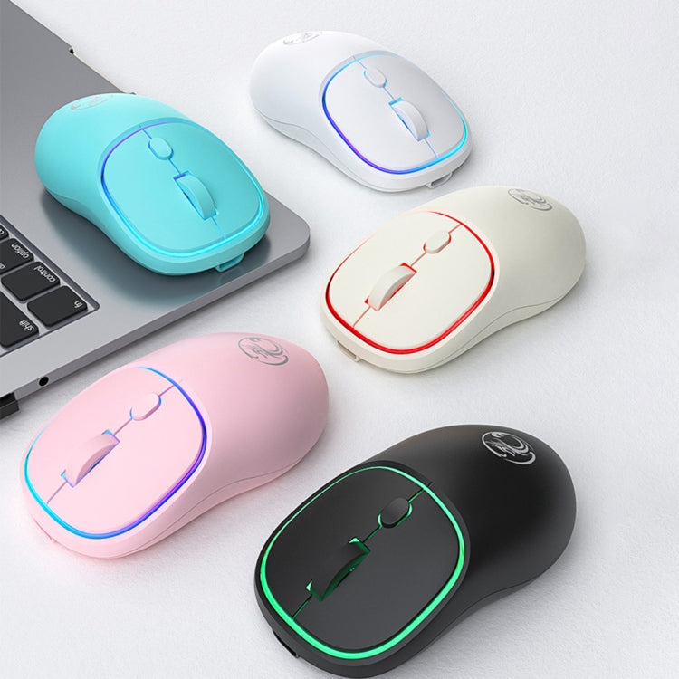 iMICE W-618 Rechargeable 4 Buttons 1600 DPI 2.4GHz Silent Wireless Mouse for Computer PC Laptop (Milk Tea) - Wireless Mice by iMICE | Online Shopping South Africa | PMC Jewellery | Buy Now Pay Later Mobicred