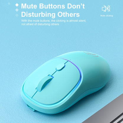 iMICE W-618 Rechargeable 4 Buttons 1600 DPI 2.4GHz Silent Wireless Mouse for Computer PC Laptop (Milk Tea) - Wireless Mice by iMICE | Online Shopping South Africa | PMC Jewellery | Buy Now Pay Later Mobicred