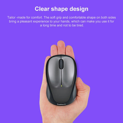 Logitech M235 1000DPI 2.4GHz Ergonomic Wireless Mouse(Black) - Wireless Mice by Logitech | Online Shopping South Africa | PMC Jewellery | Buy Now Pay Later Mobicred