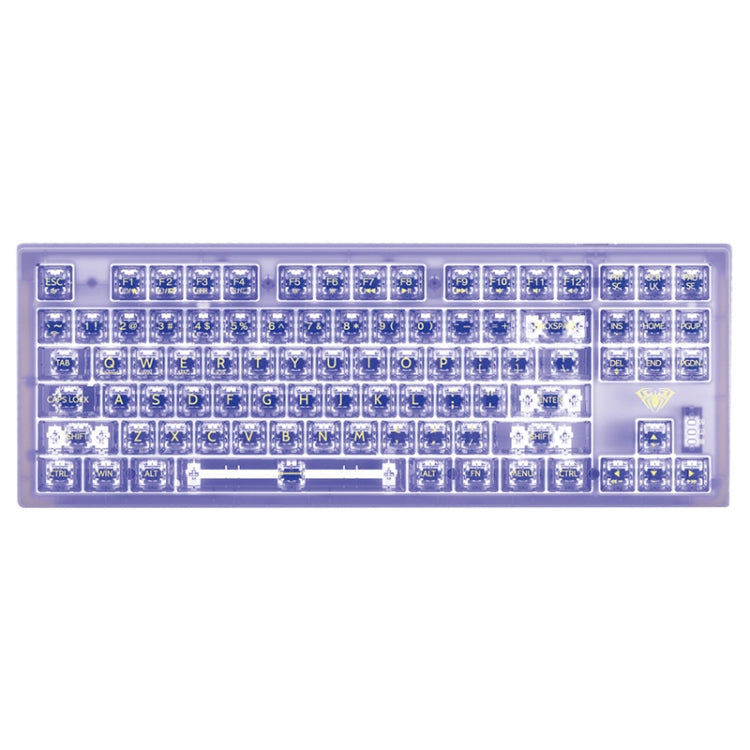 AULA F2183 RGB Wireless Bluetooth Keyboard(Purple) - Wireless Keyboard by AULA | Online Shopping South Africa | PMC Jewellery | Buy Now Pay Later Mobicred