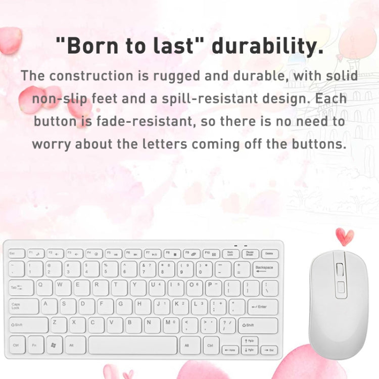 MC Saite K05 Wireless Mouse + Keyboard Set (White) - Wireless Keyboard by MC Saite | Online Shopping South Africa | PMC Jewellery | Buy Now Pay Later Mobicred